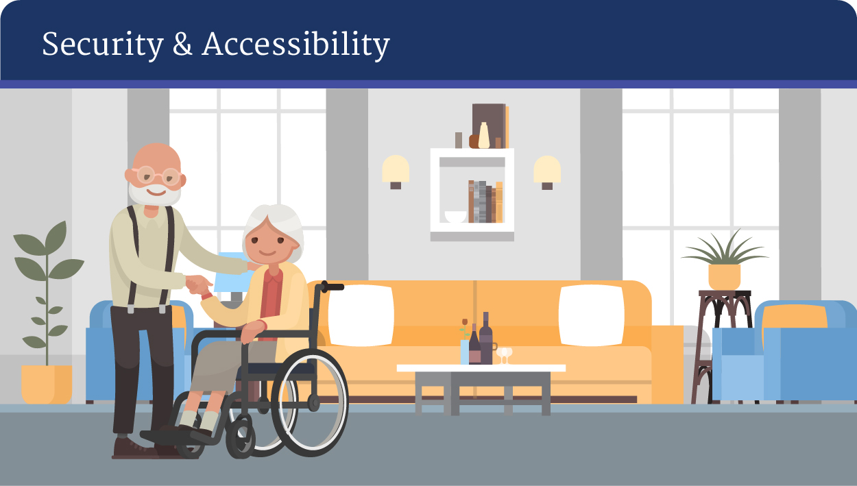 Unique characteristics of care home builds -security and accessibility